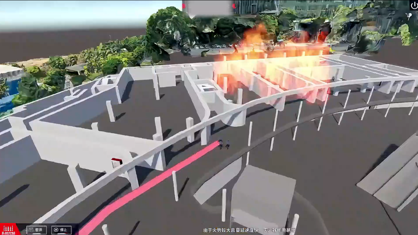 3D Fire Rescue Plan Simulation Program Construction project image 3